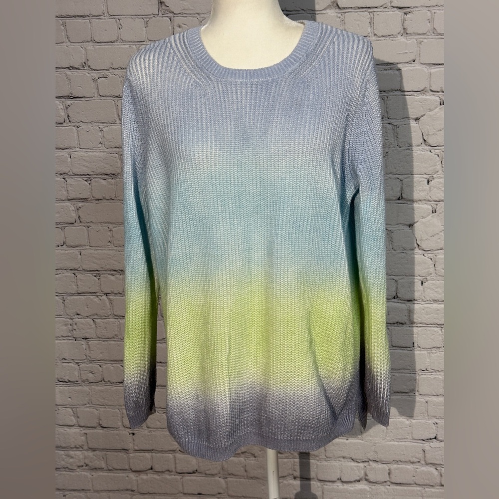 525 America Gradient Blue and Green Sweater